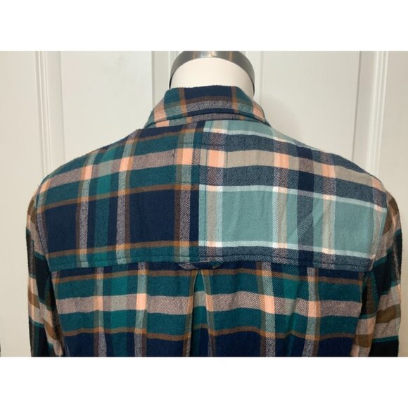 Rails Heathrow Mixed Plaid Green Brando Shirt, Size S - Picture 9 of 13